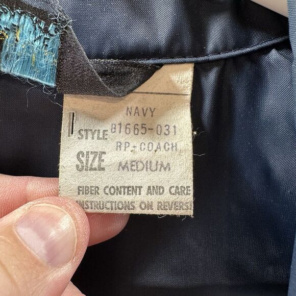 Vintage 60s Wofford College Jacket Mens Medium Blue Champion RP-Coach Football - Picture 7 of 12